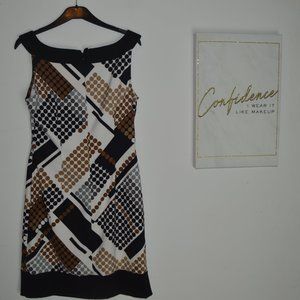 Connected apparel sleeveless polka dot dress